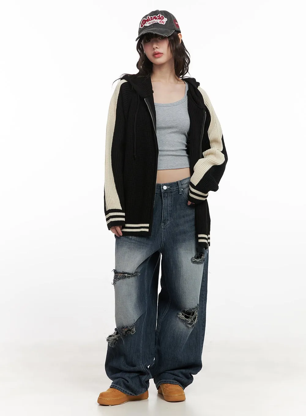Alison Destroyed Baggy Jeans CJ523