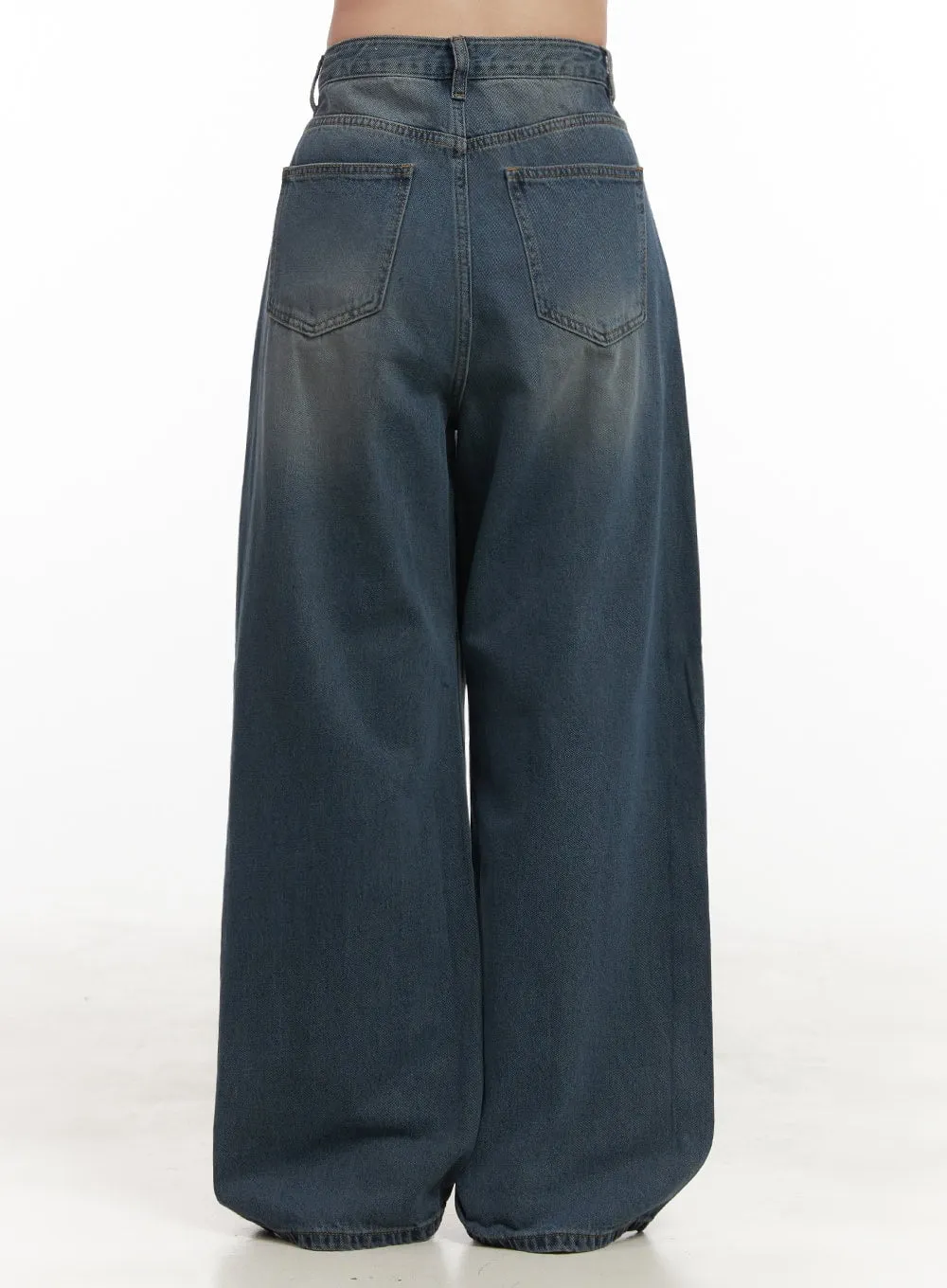 Angie Washed Baggy Jeans IJ510