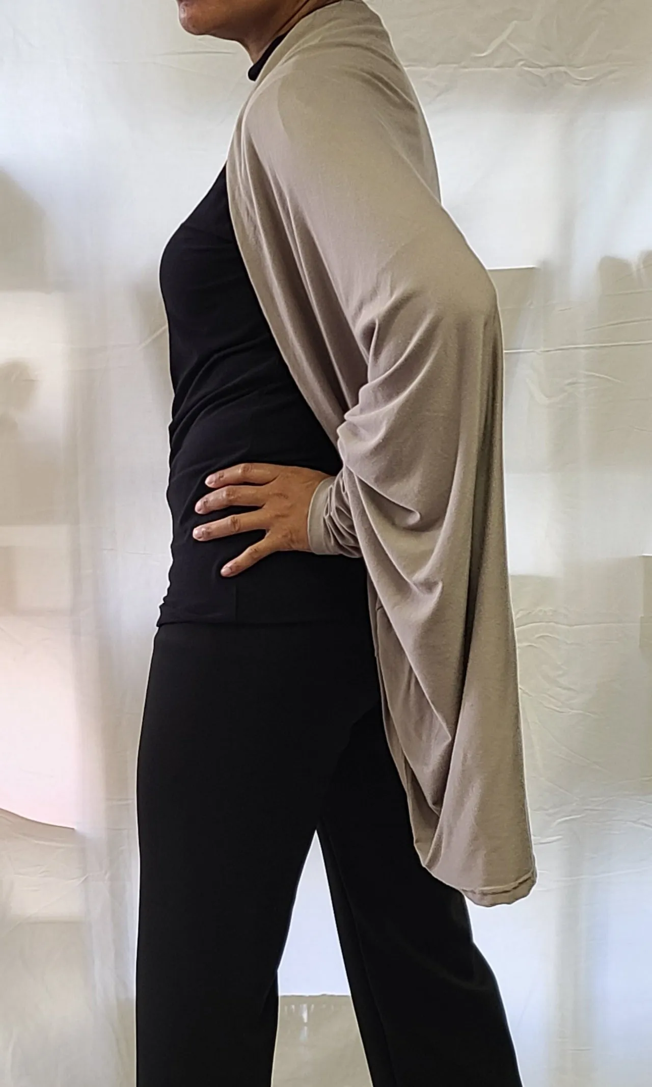 Bamboo Draped Cardigan
