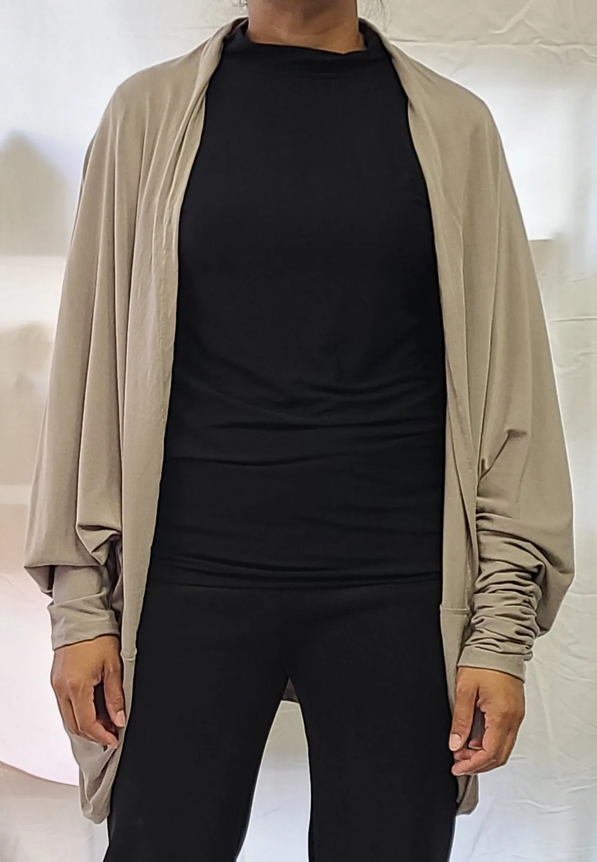 Bamboo Draped Cardigan