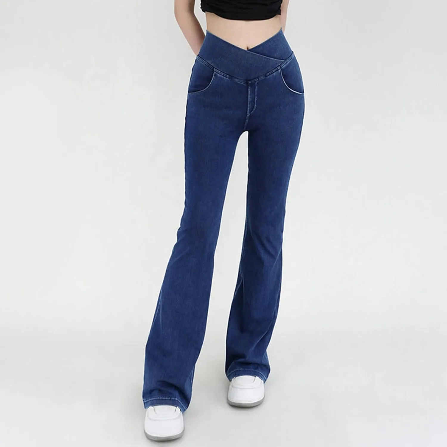 Bell Bottom Jeans for Women High Waisted Stretchy Flare Jeans Skinny Jeans Flare Denim Pants Bootcut Jeans 2024
