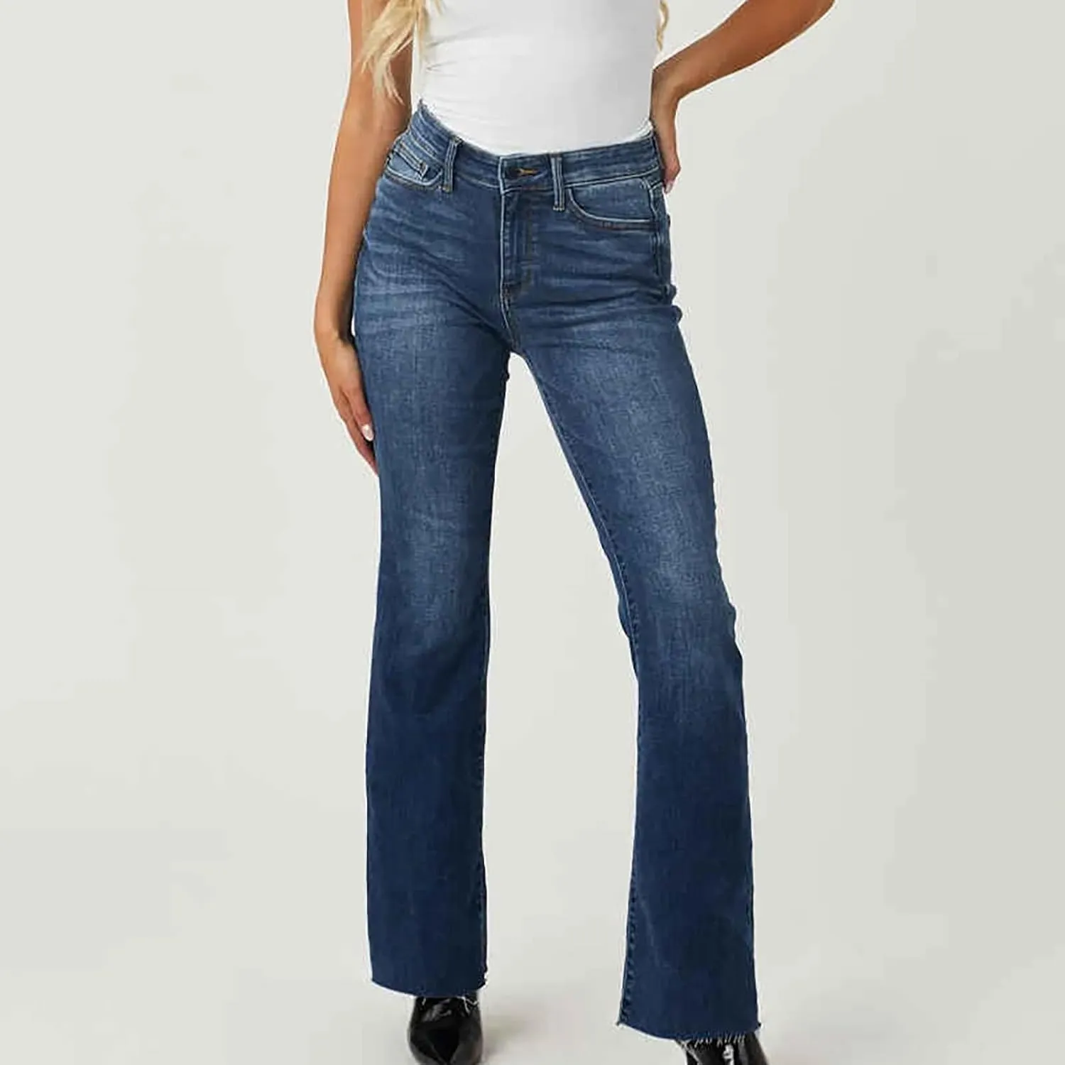 Bell Bottom Jeans for Women High Waisted Stretchy Flare Jeans Skinny Jeans Flare Denim Pants Bootcut Jeans 2024
