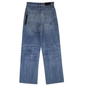 Blue Baggy Baggy Trouser Jeans
