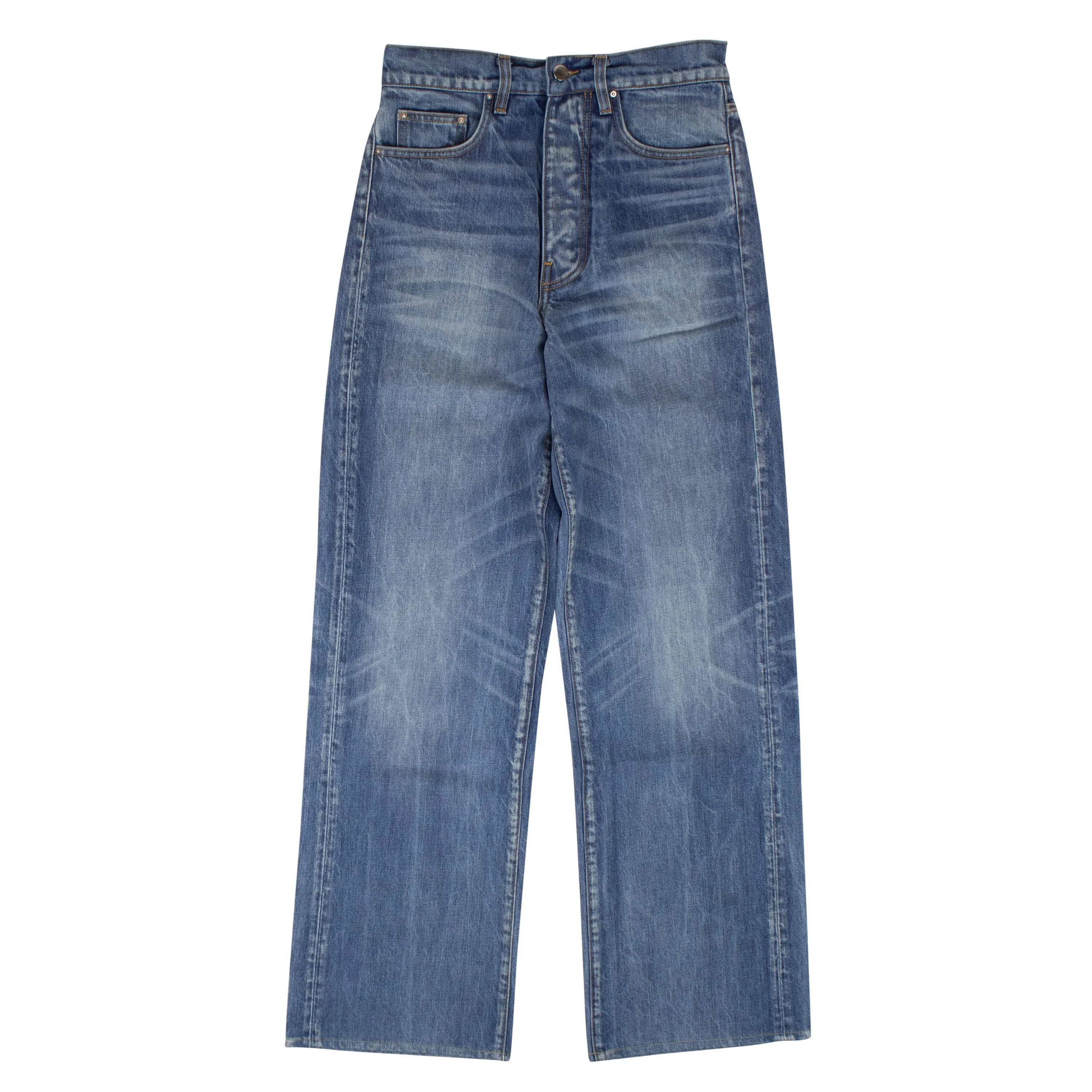 Blue Baggy Baggy Trouser Jeans