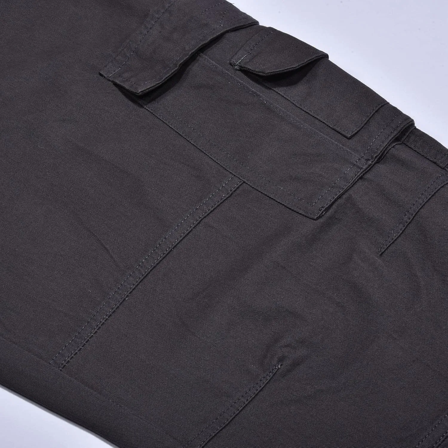 Cargo Jeans for Men Relaxed Fit Denim Pants with Multiple Pockets Causal Work Jeans Baggy Trousers