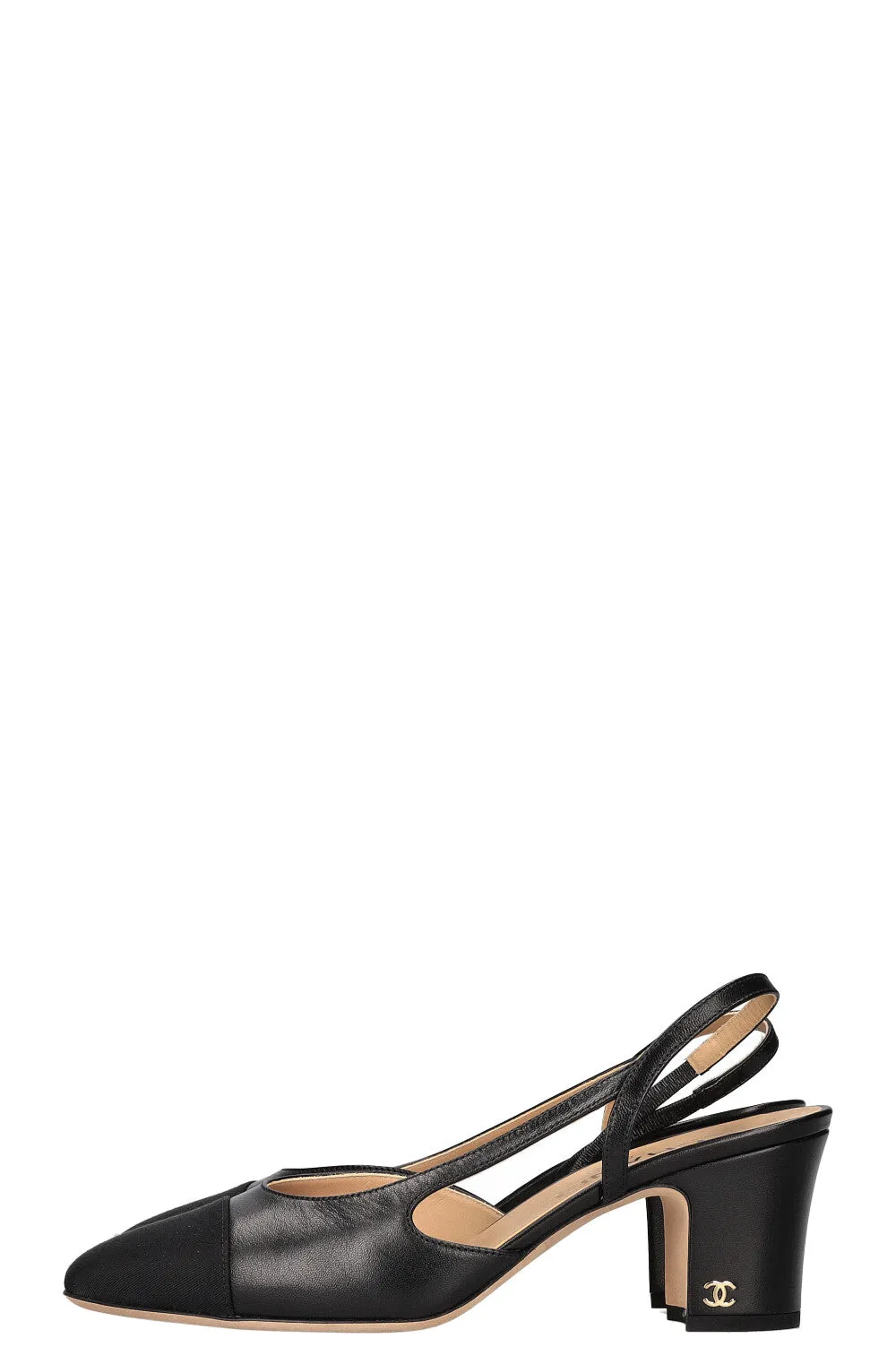 CHANEL Classic Slingback Heels Black