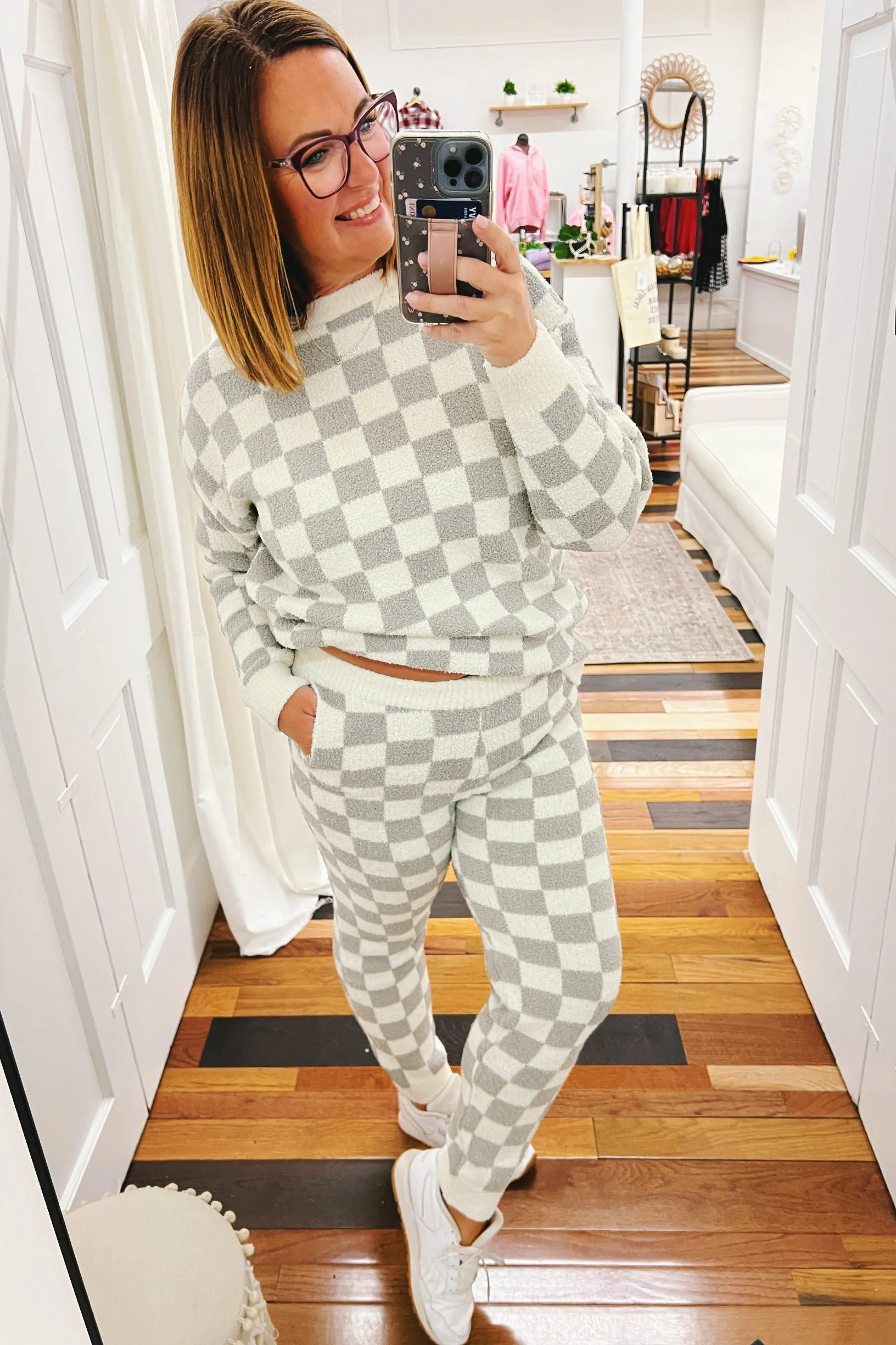 Claudette Checkered Cloud Pants