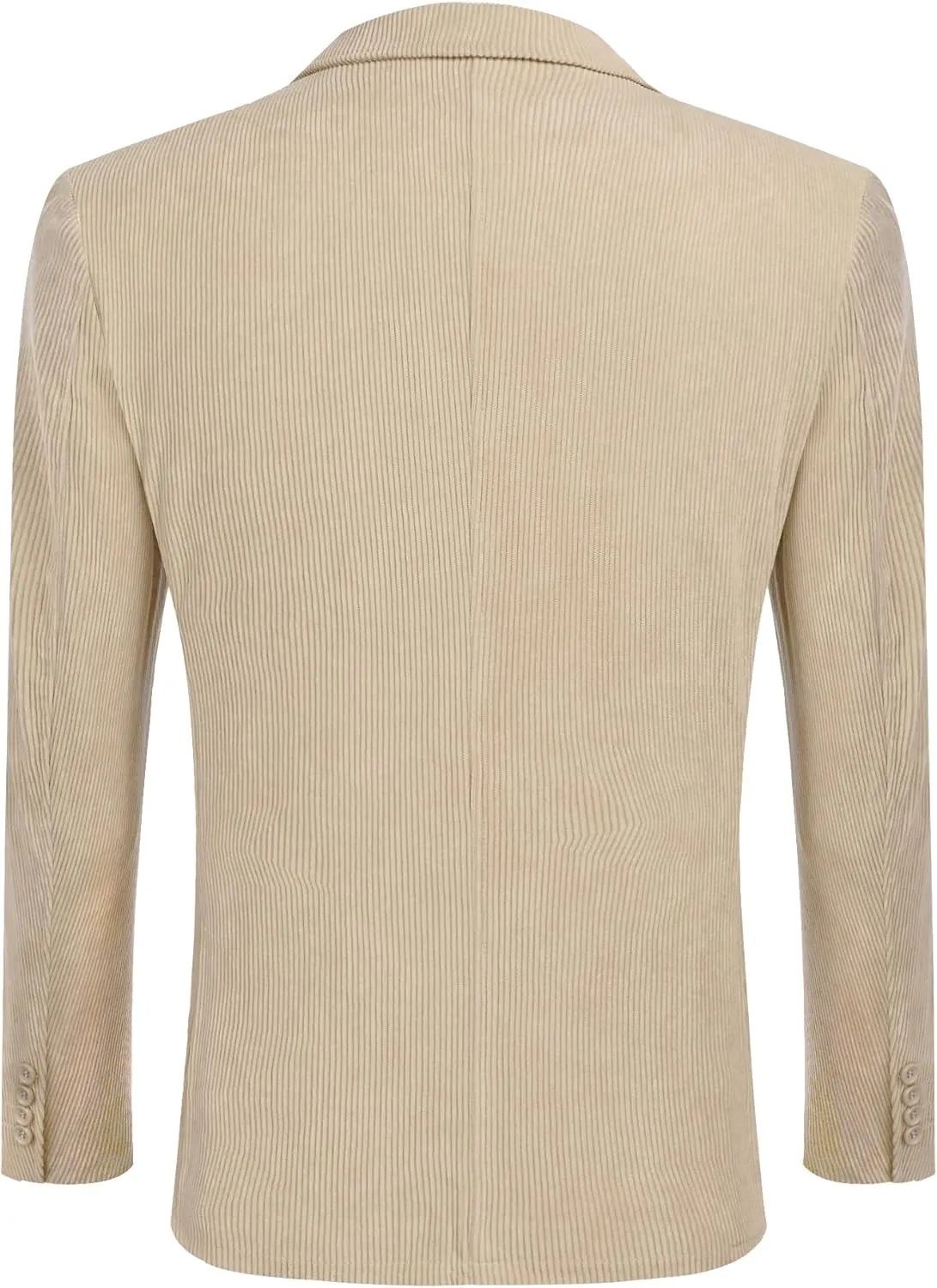 COOFADNY Men's Casual Corduroy Blazer Classic Fit Two Button Sport Coat Fashion Notch Lapel Blazer Jacket
