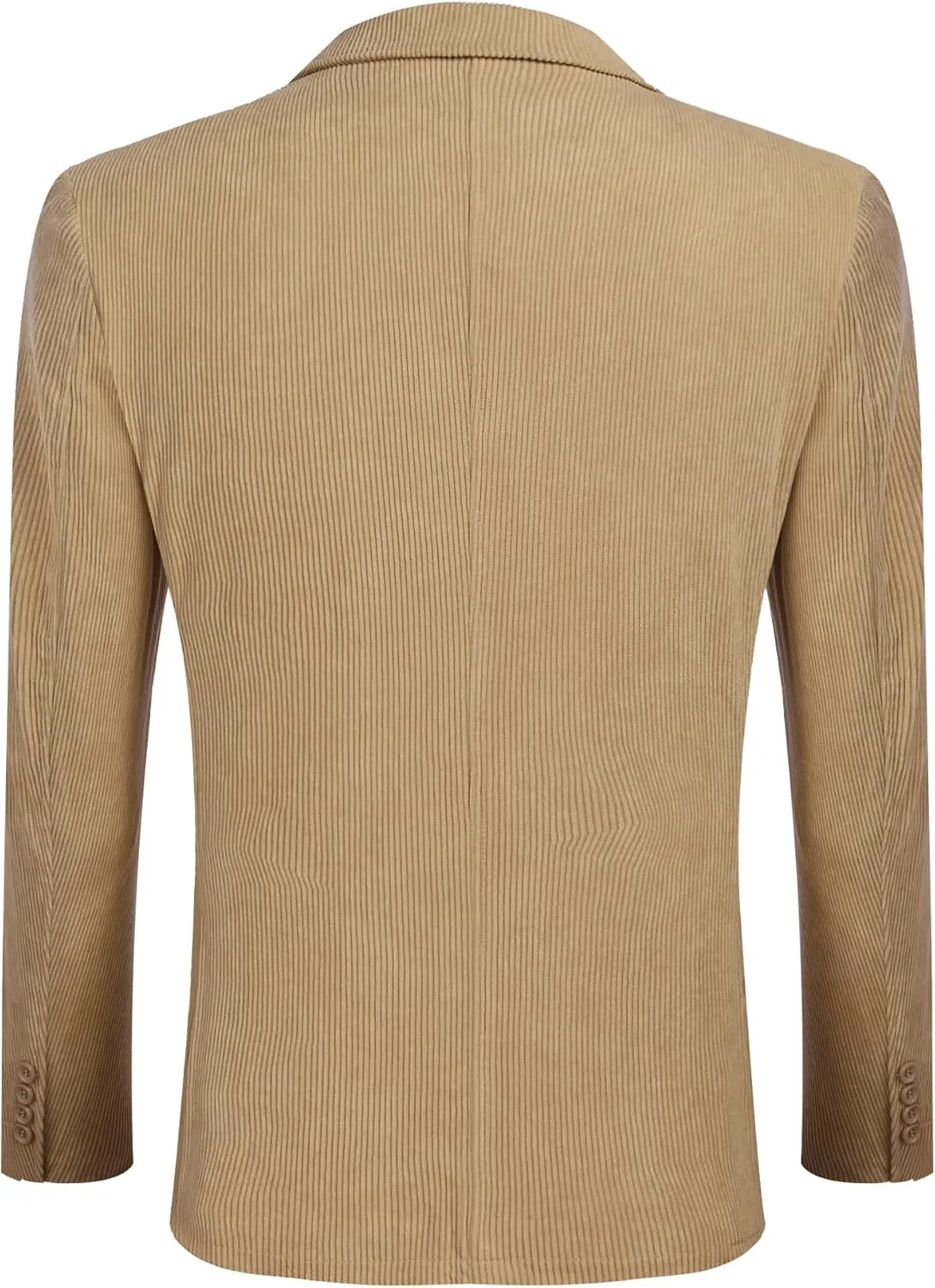 COOFADNY Men's Casual Corduroy Blazer Classic Fit Two Button Sport Coat Fashion Notch Lapel Blazer Jacket