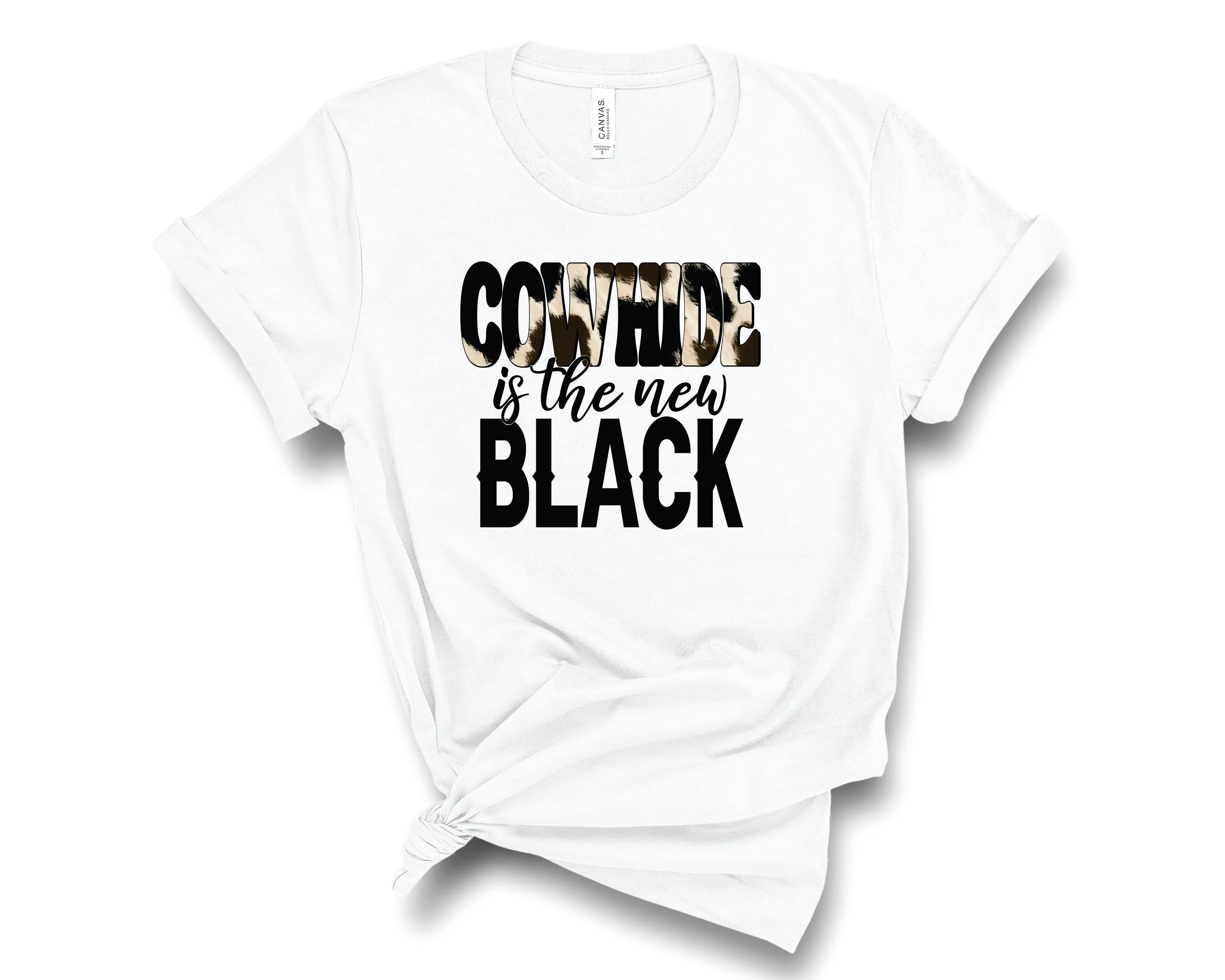 Cowhide Is The New Black Vintage - Graphic Tee