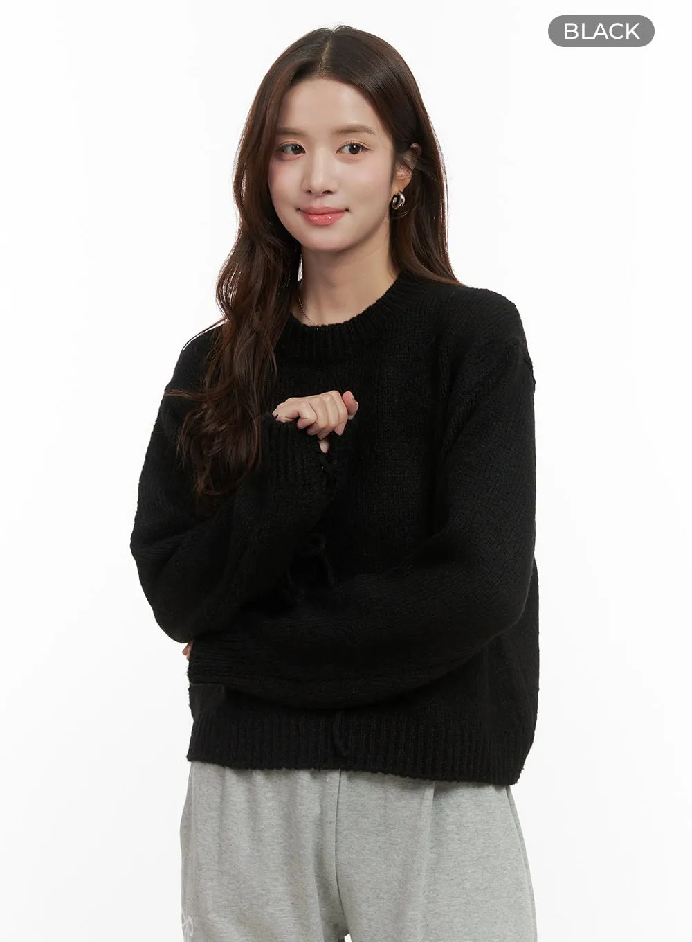 Cozy String Knit Top OO421