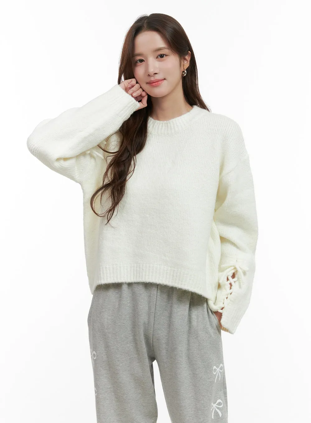 Cozy String Knit Top OO421