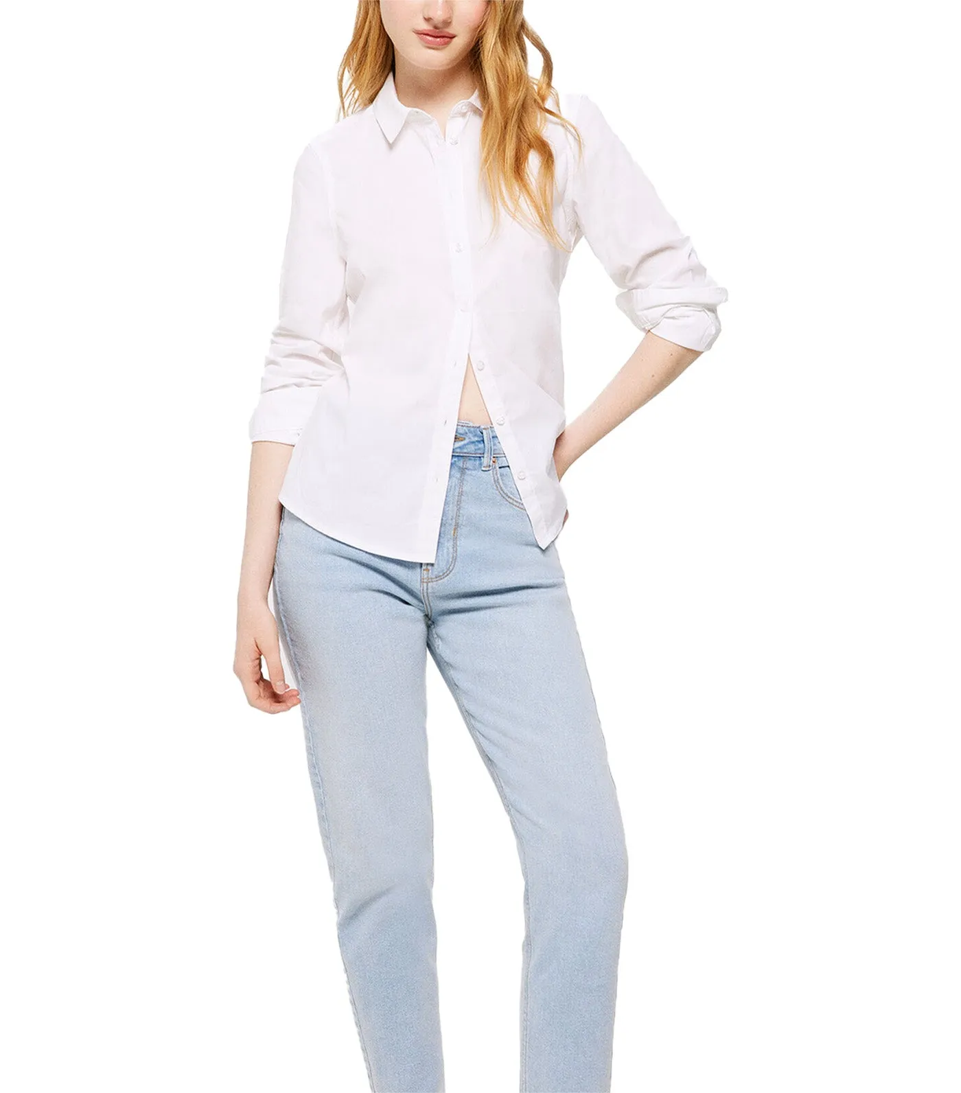 Fitted Cotton Shirt White