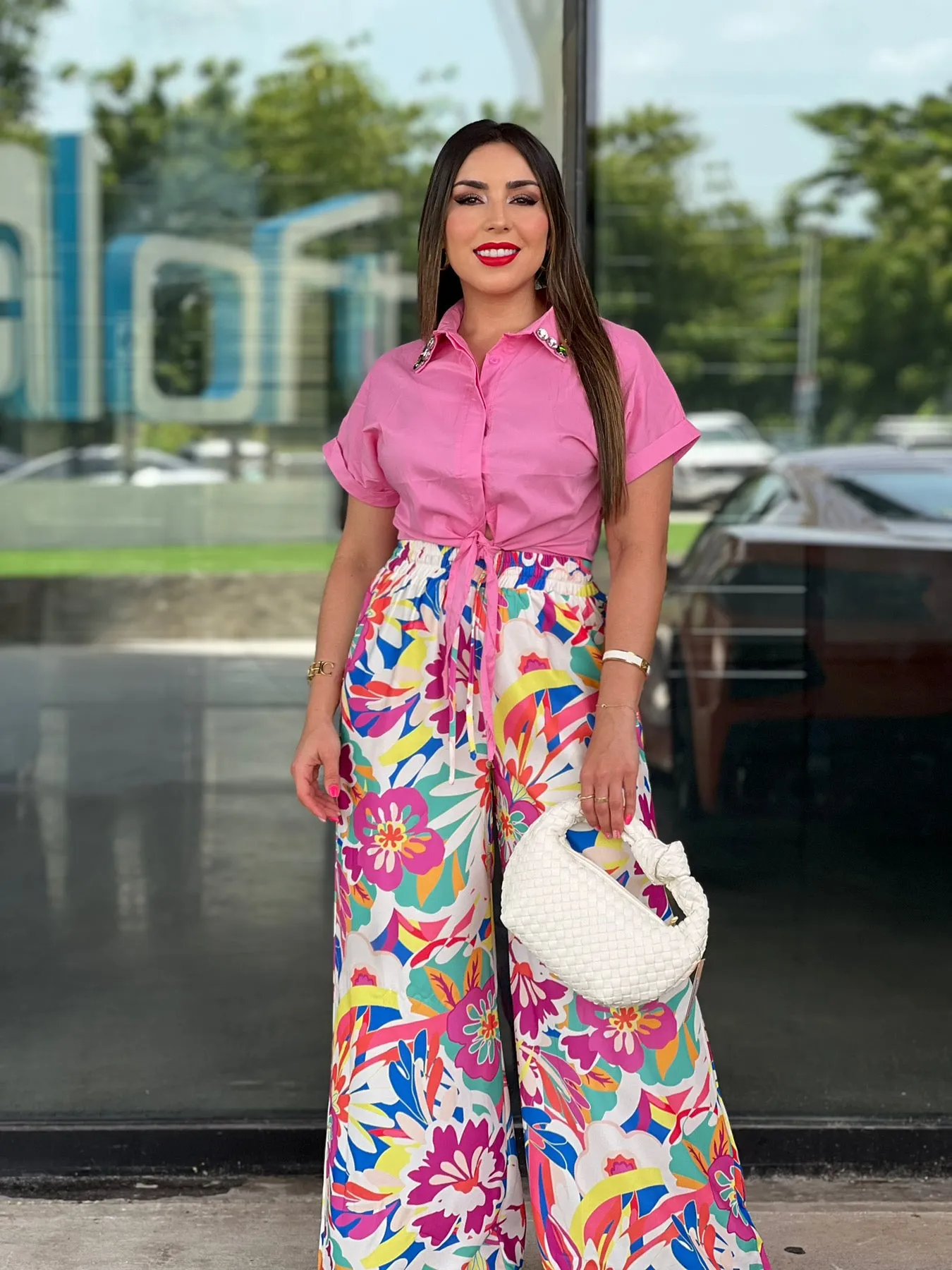 Floral Print Pants