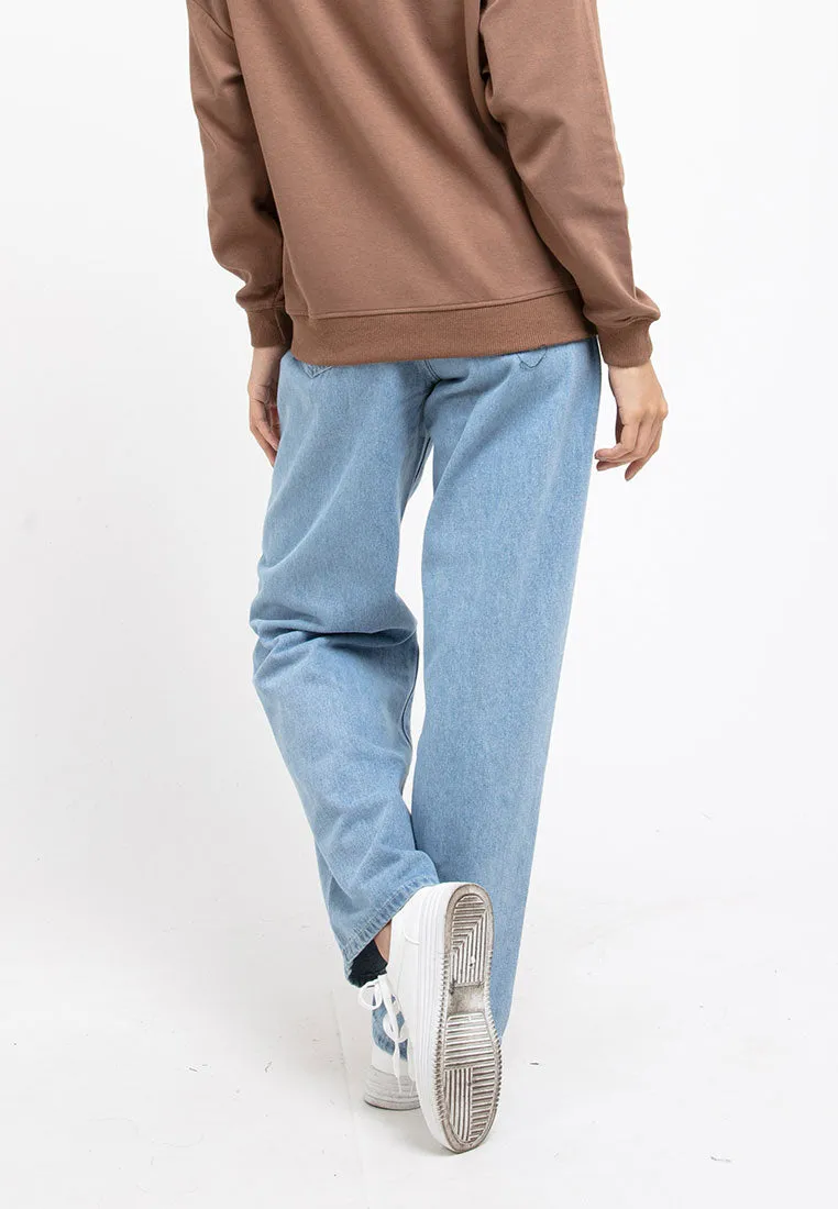 Forest Ladies Mid Rise Baggy Jeans | Seluar Jeans Perempuan - 810522