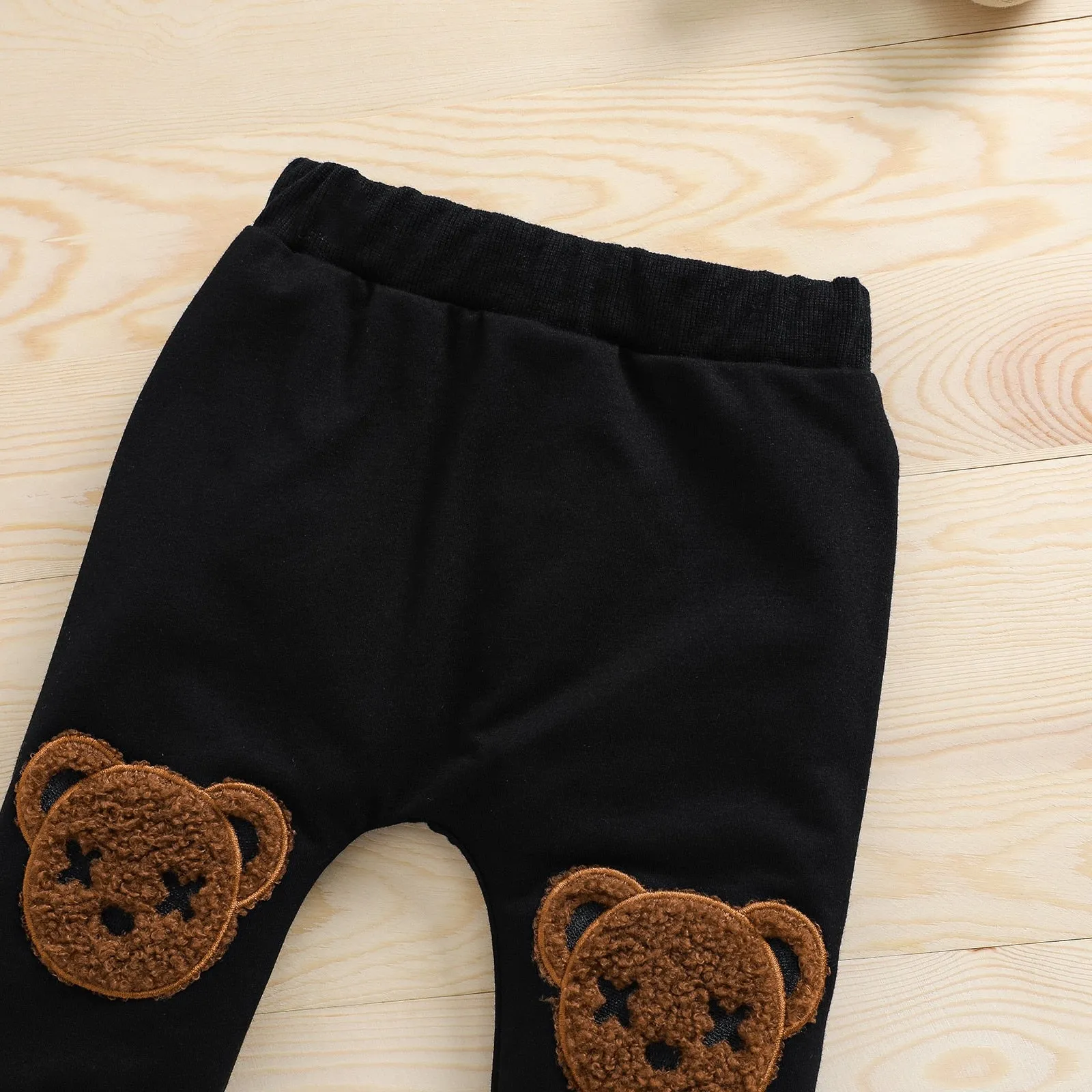 Fuzzy Bear Two Piece Sweatshirt and Sweatpants Set
