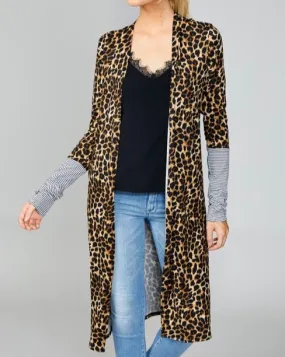 Leopard Stripes Cardigan
