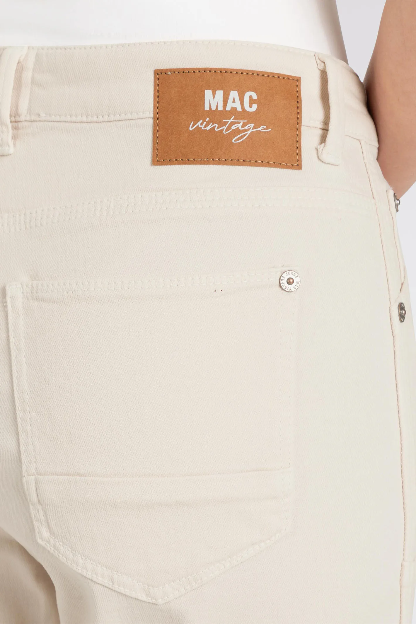 Mac Jeans Iowa Baggy Comfort Vintage Denim Antique White 2803-00-033L