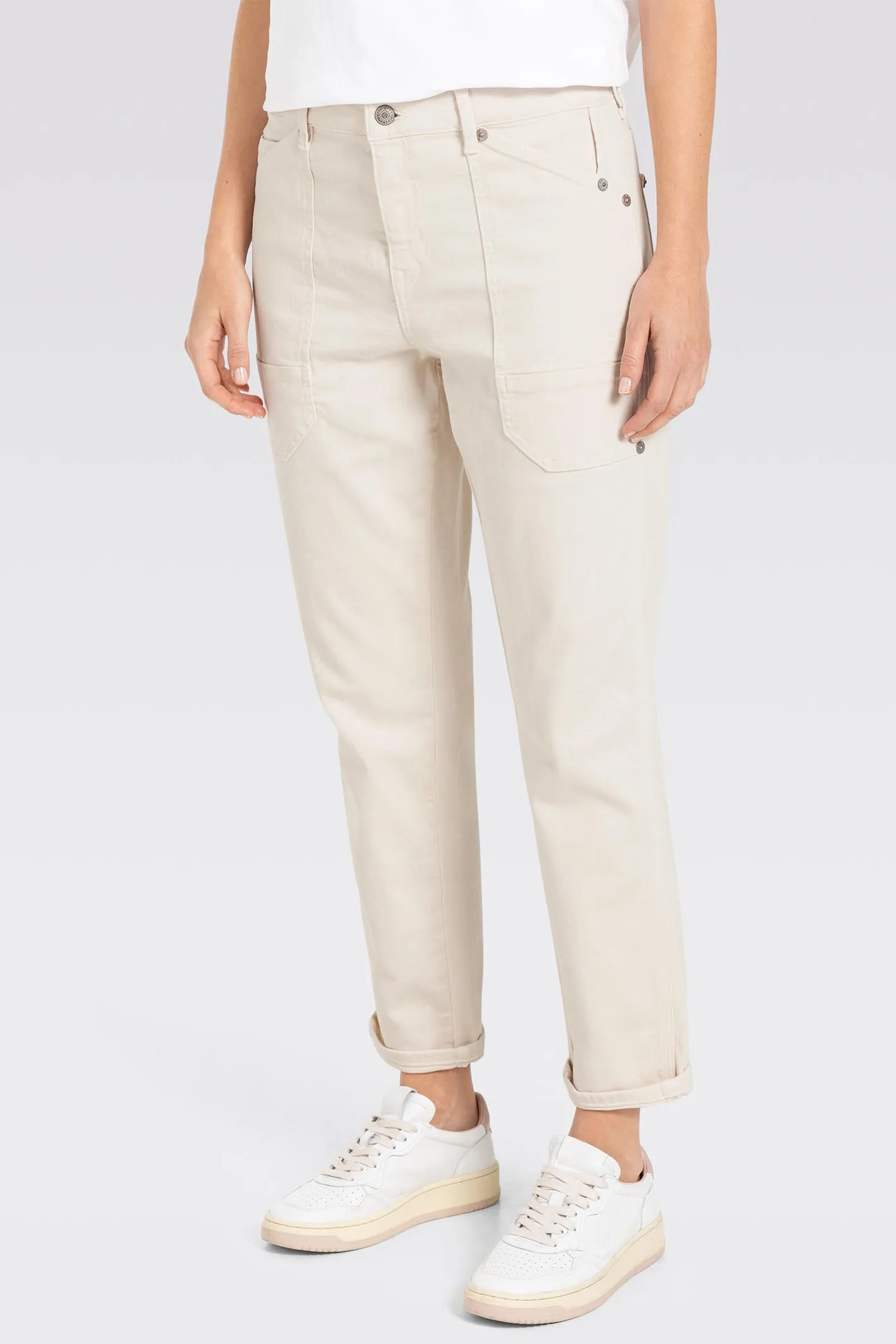 Mac Jeans Iowa Baggy Comfort Vintage Denim Antique White 2803-00-033L