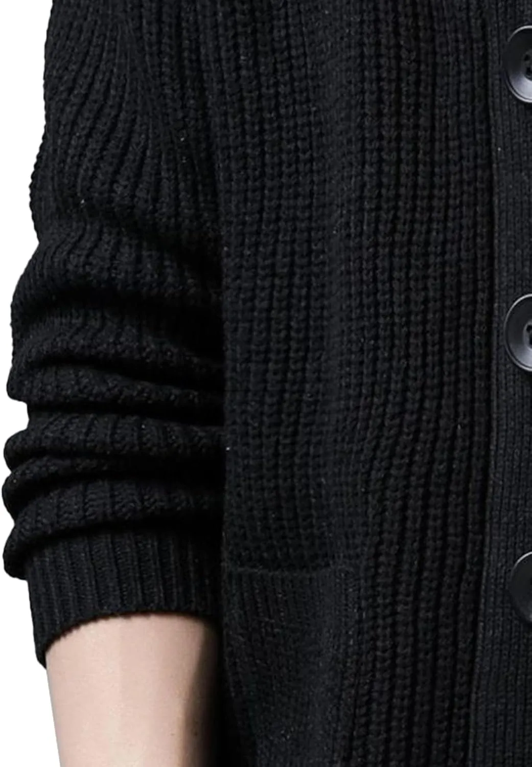 Men's Shawl Collar Button Down Cardigan Casual Slim Fit Cardigan Jacket Thermal Soft Cardigan Sweaters
