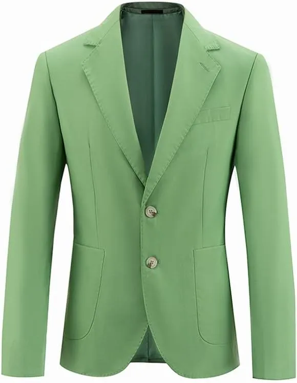 Mens Sport Coat Slim Fit 2 Button Suit Blazer Casual Classic Daily Lightweight Jackets for Wedding Dinner Party