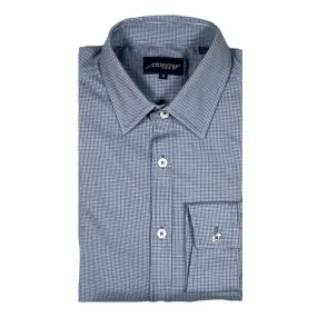 Micro Check 2-Way Stretch Shirt - Fitted Cut