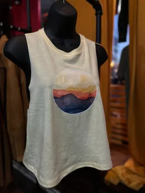 Mountain Sunset Yellow Tank - Jen LaVita Series