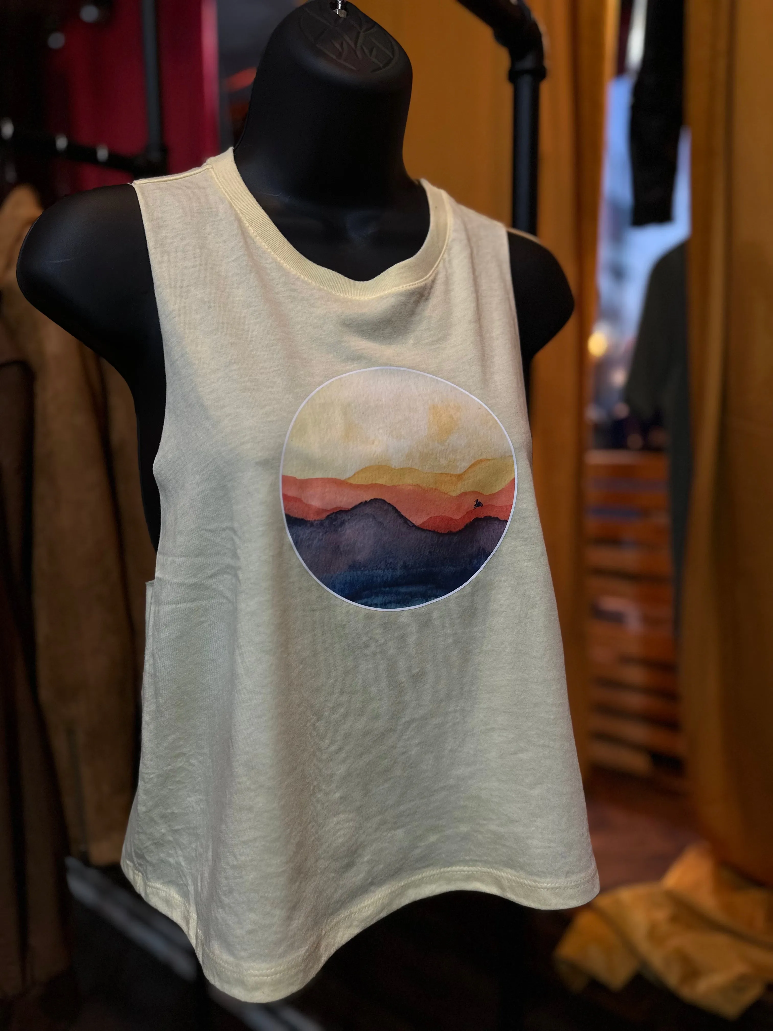 Mountain Sunset Yellow Tank - Jen LaVita Series