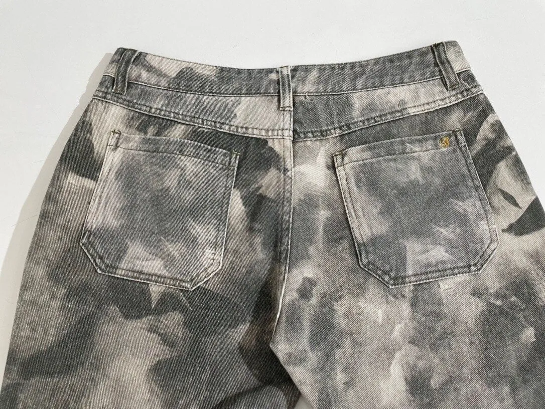 Multiple Pockets Camouflage Cargo Pant 2023 New Fashion Elegant Streetwear Denim Trousers Jeans Pant for Women