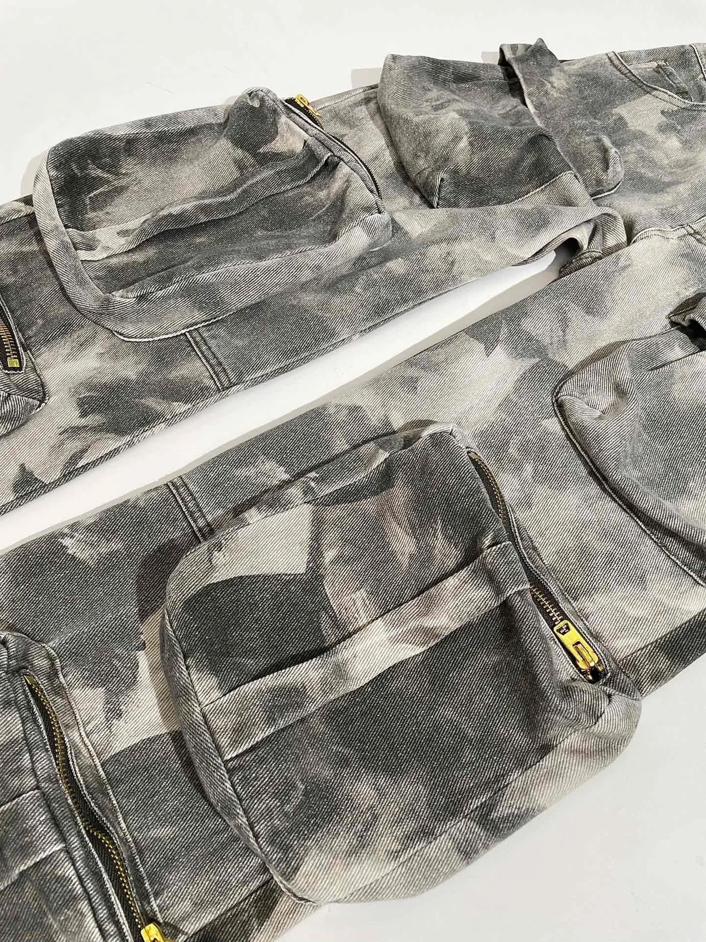 Multiple Pockets Camouflage Cargo Pant 2023 New Fashion Elegant Streetwear Denim Trousers Jeans Pant for Women