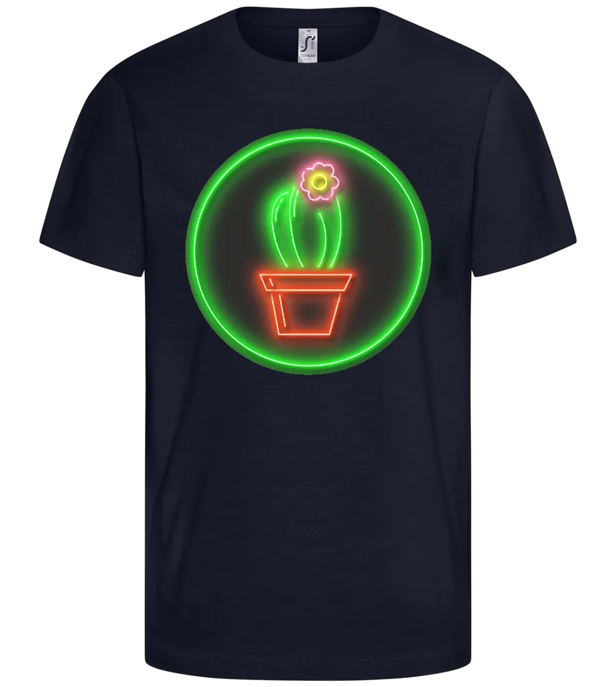 Neon Cactus Design - Comfort kids fitted t-shirt