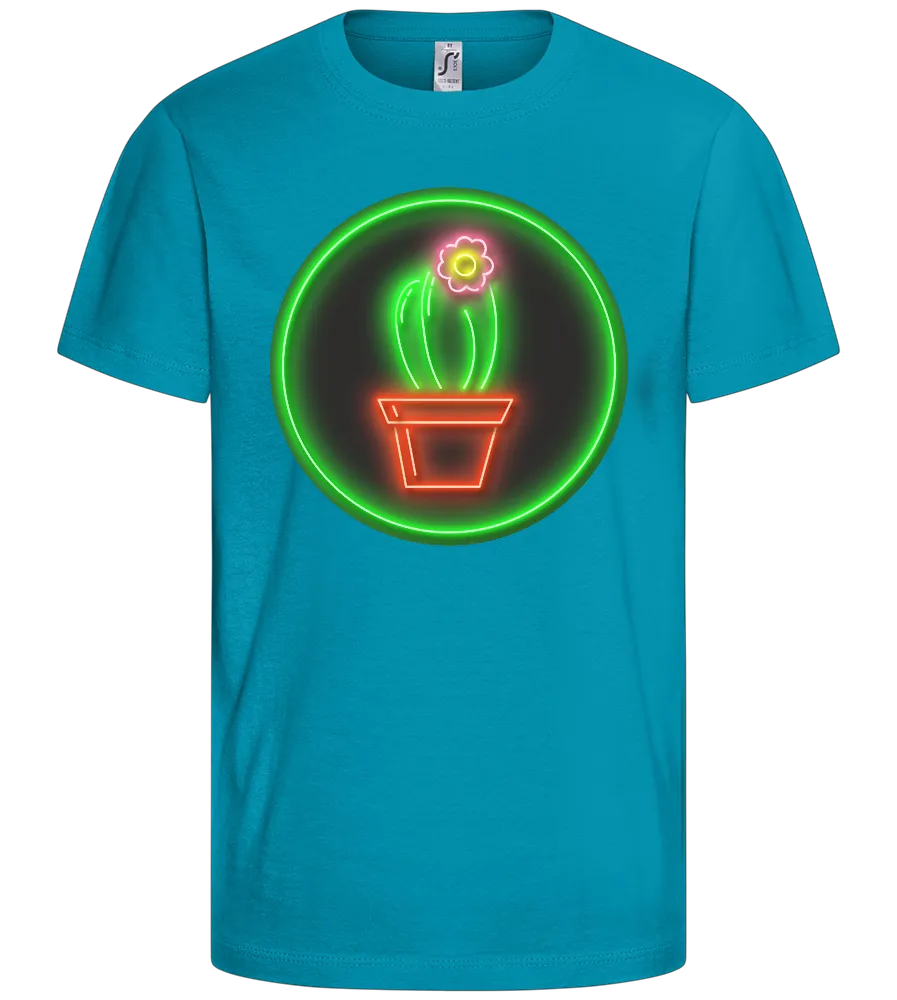 Neon Cactus Design - Comfort kids fitted t-shirt