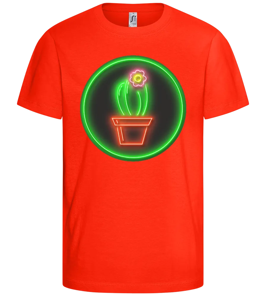 Neon Cactus Design - Comfort kids fitted t-shirt
