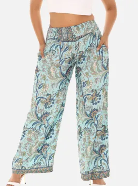 Printed Women's Wide Leg Pants