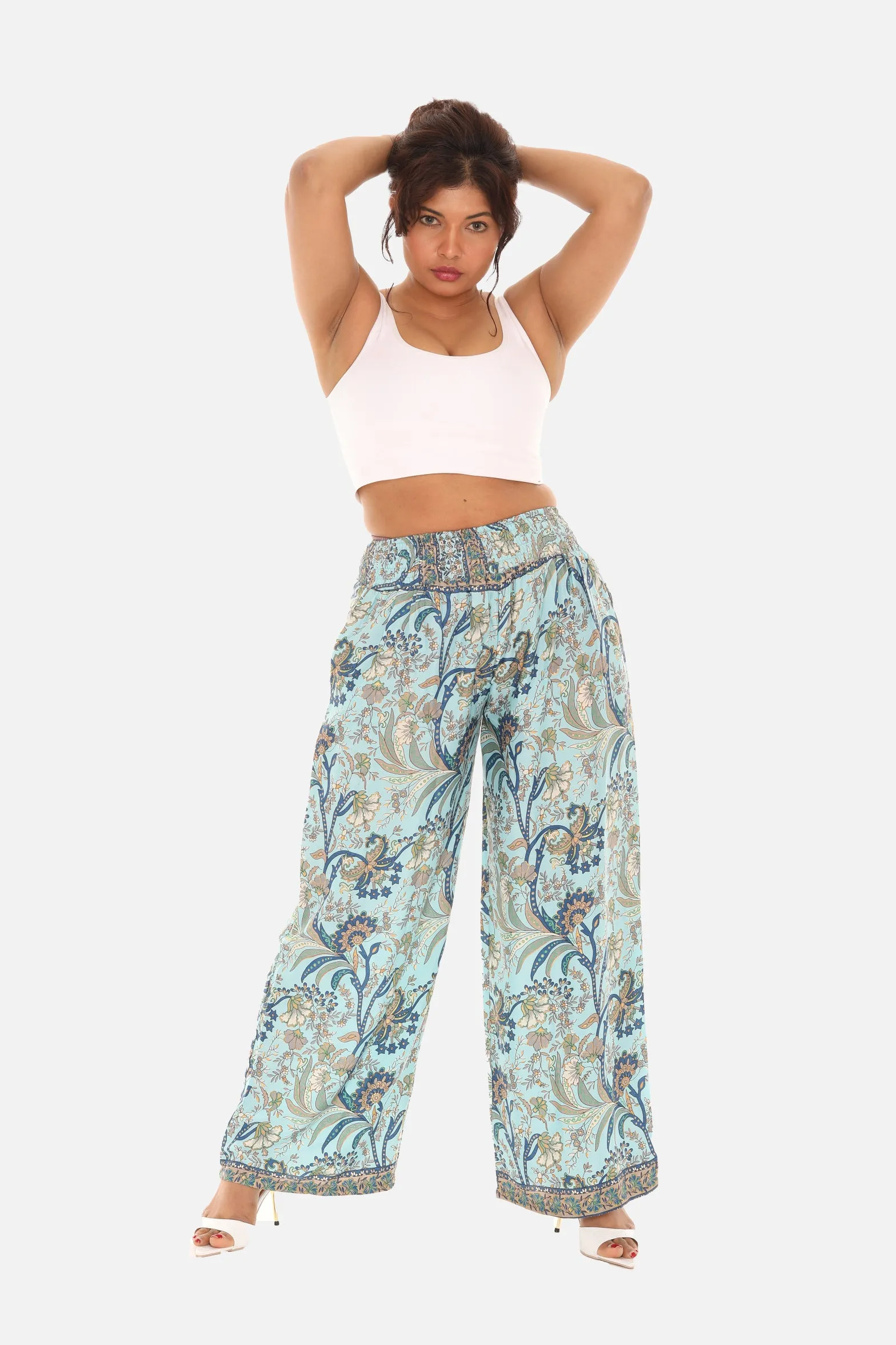 Printed Women's Wide Leg Pants