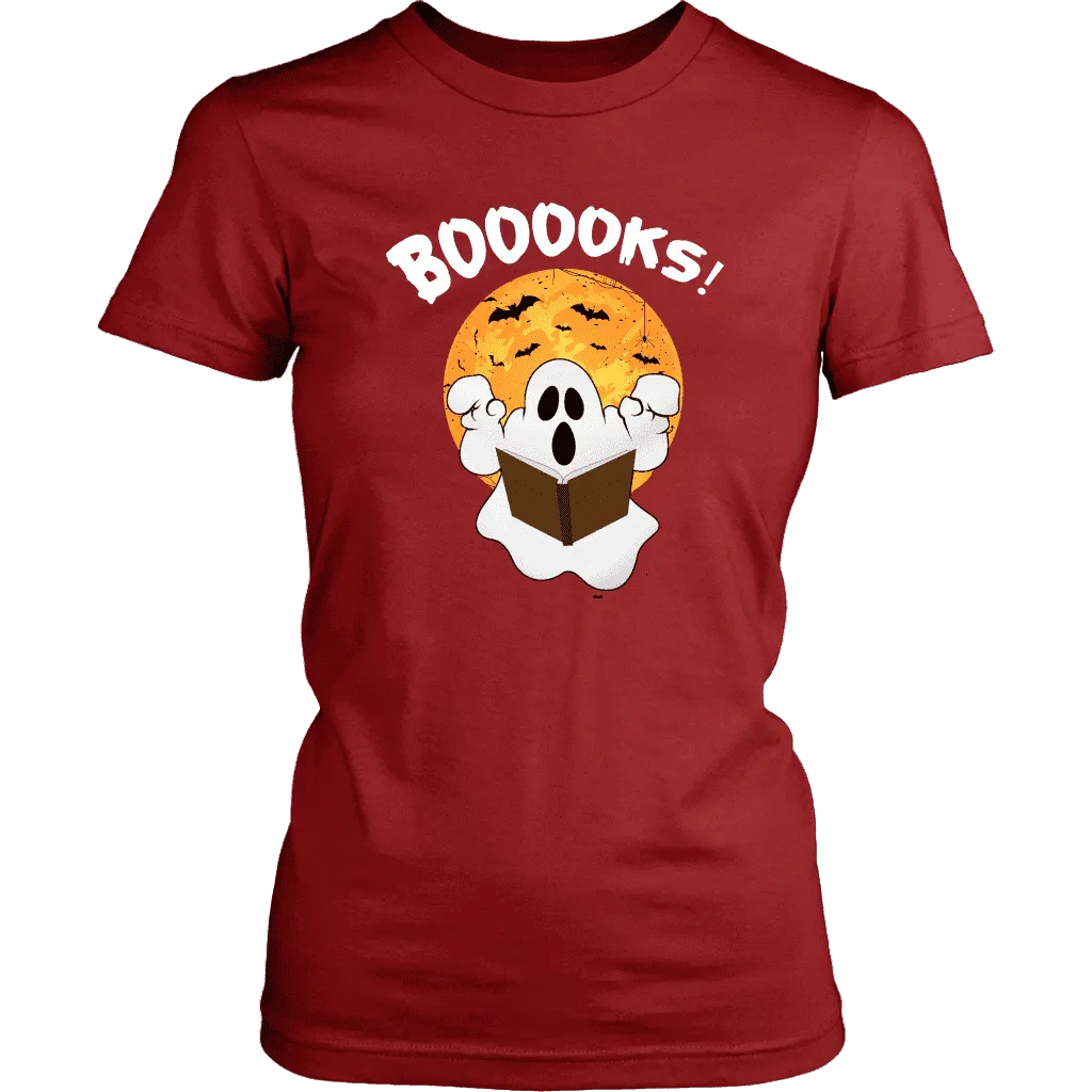 "BOOOOKS" Women's Fitted T-shirt