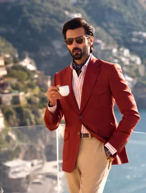 RUST CLASSIC TWO BUTTONS BLAZER