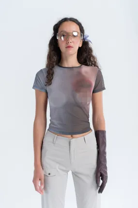 Short Sleeve Grip Top in Kissy