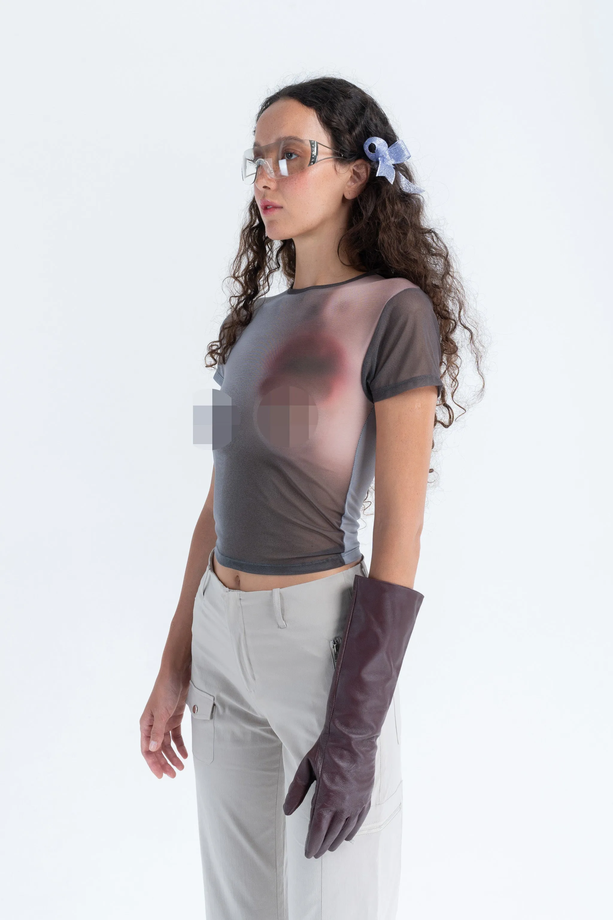 Short Sleeve Grip Top in Kissy