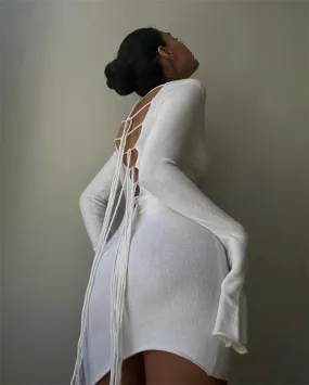 Sleek Back-Tie Mini for Trendsetters