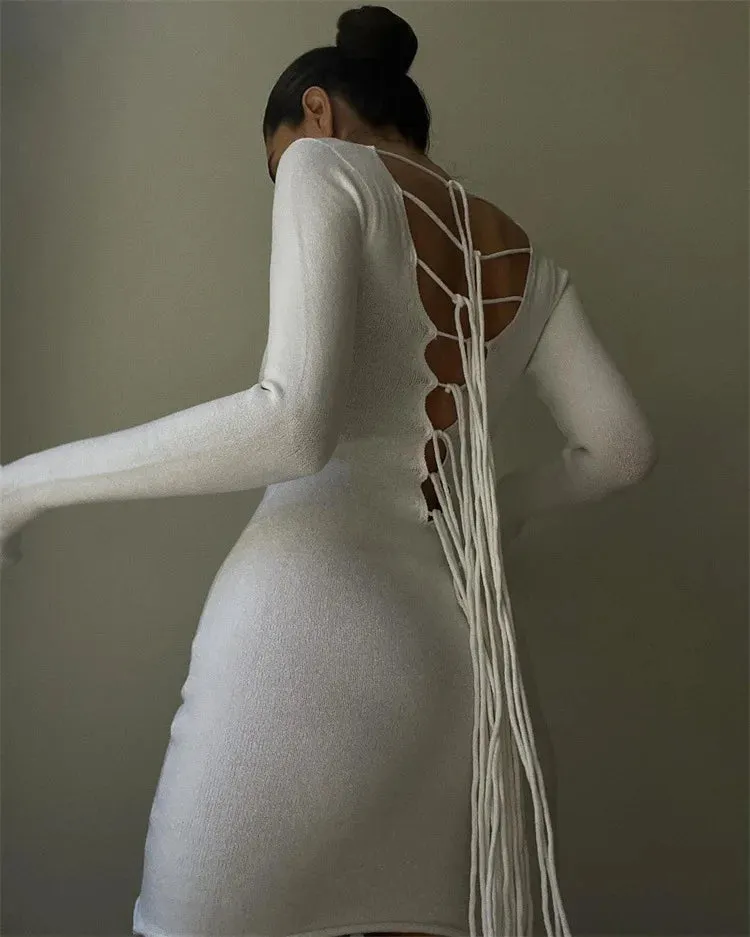Sleek Back-Tie Mini for Trendsetters