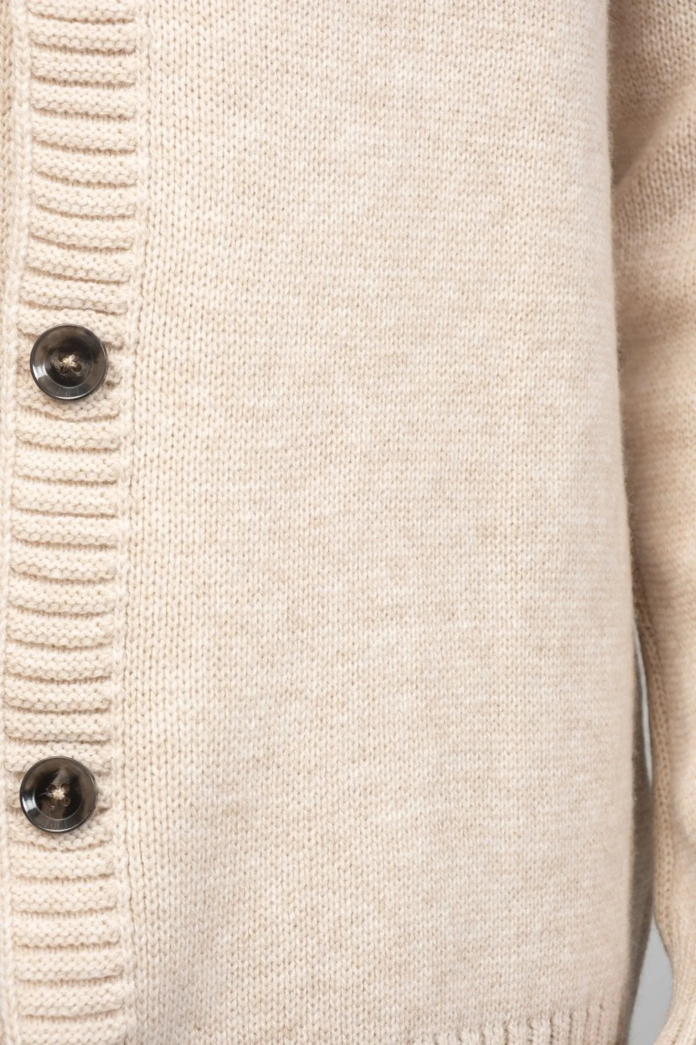 Soft Button Down Cardigan - Beige