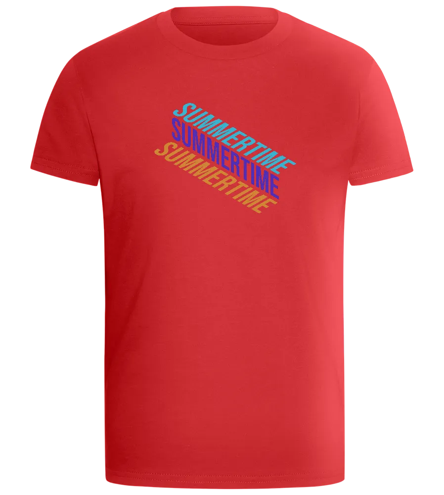 Summertime Design - Comfort boys fitted t-shirt
