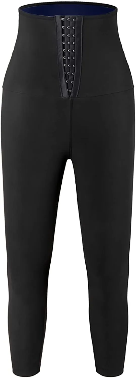 Sweat Sauna Pants for Women High Waist Trainer Slimming Leggings Compression Workout Body Shaper Thighs Yoga