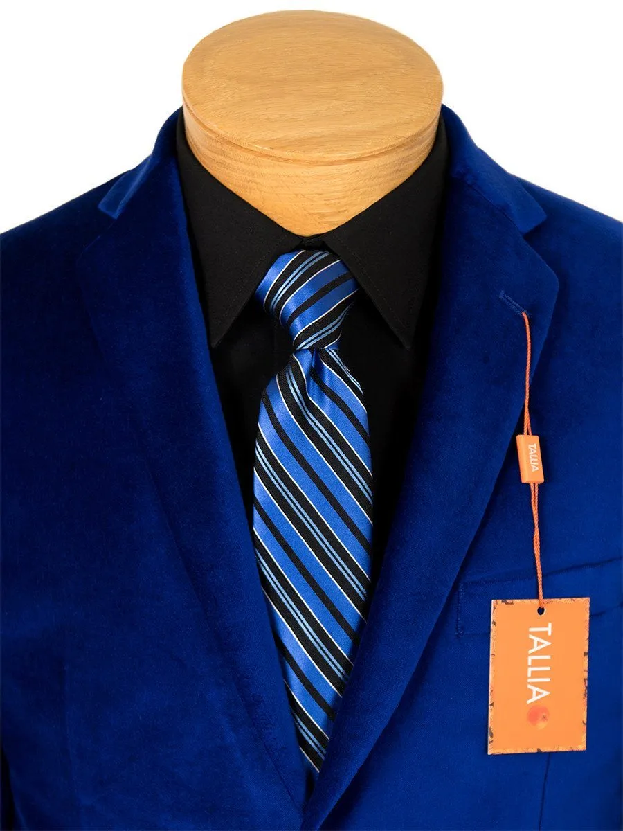 Tallia 22851 Boy's Sport Coat - Velvet - Cobalt