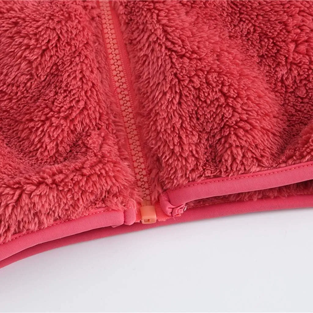 Toddler Kids Winter Warm Jacket Down Puffer Coat Thick Hooded Outwear Children's Coral Velvet Coat