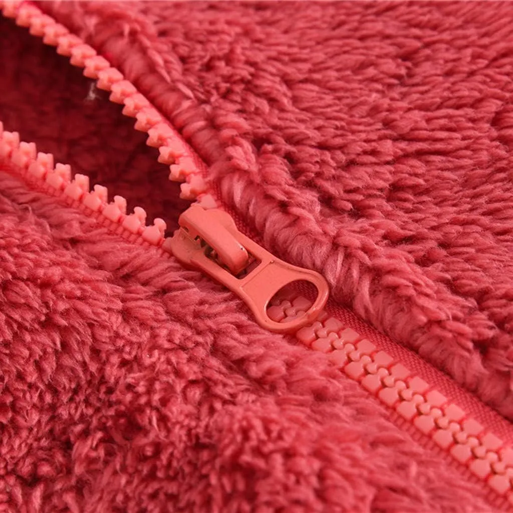 Toddler Kids Winter Warm Jacket Down Puffer Coat Thick Hooded Outwear Children's Coral Velvet Coat