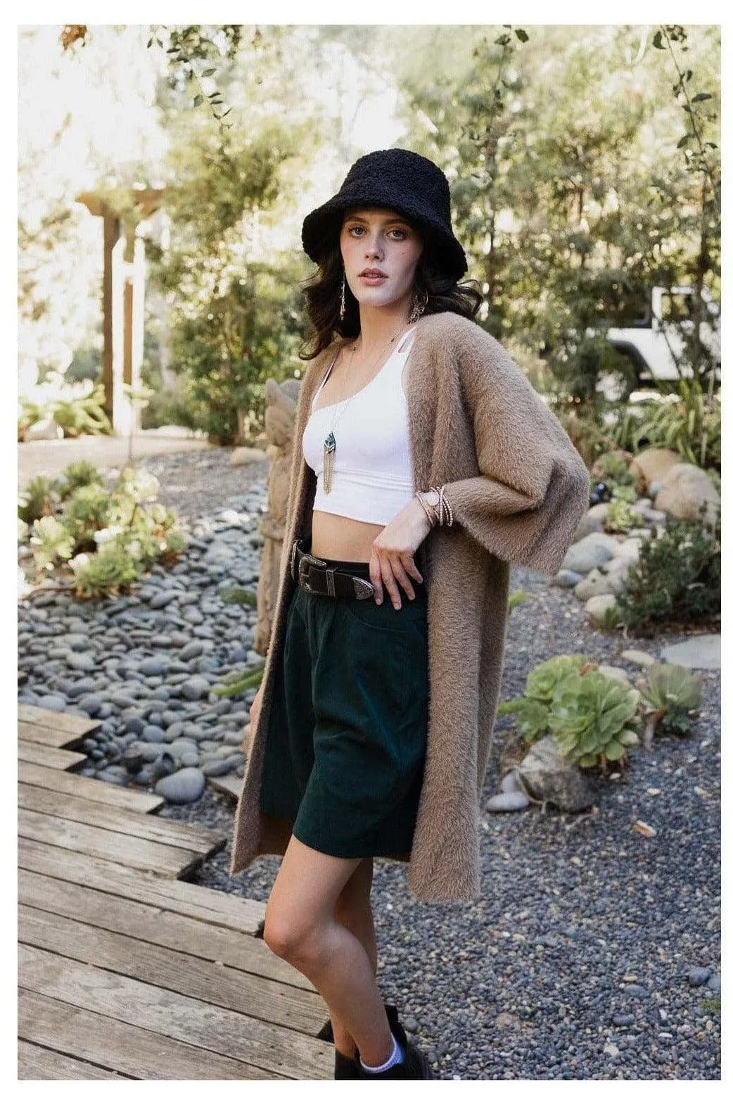 Ultra-Soft Luxe Mohair Knit Cardigan