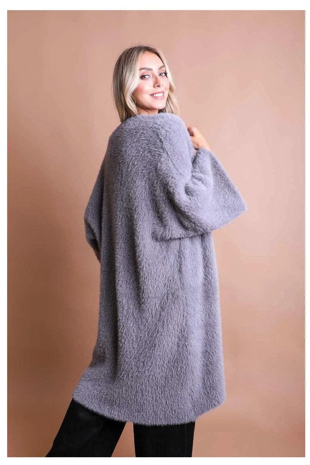 Ultra-Soft Luxe Mohair Knit Cardigan