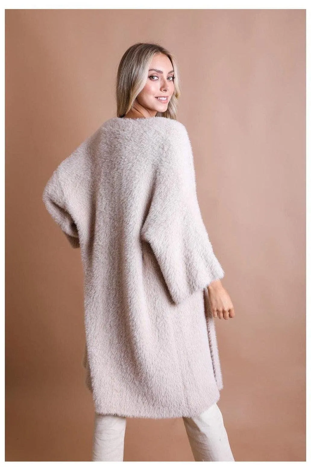 Ultra-Soft Luxe Mohair Knit Cardigan